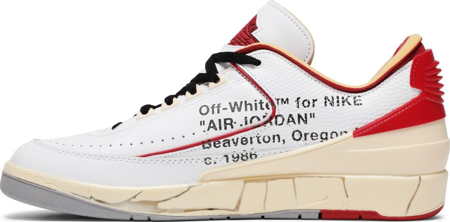 Off-White x Air Jordan 2 Retro Low SP 'White Varsity Red' DJ4375-106