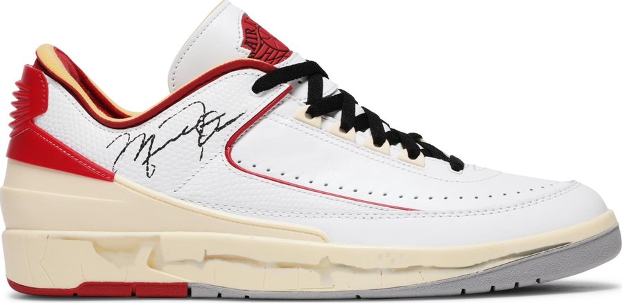Off-White x Air Jordan 2 Retro Low SP 'White Varsity Red' DJ4375-106